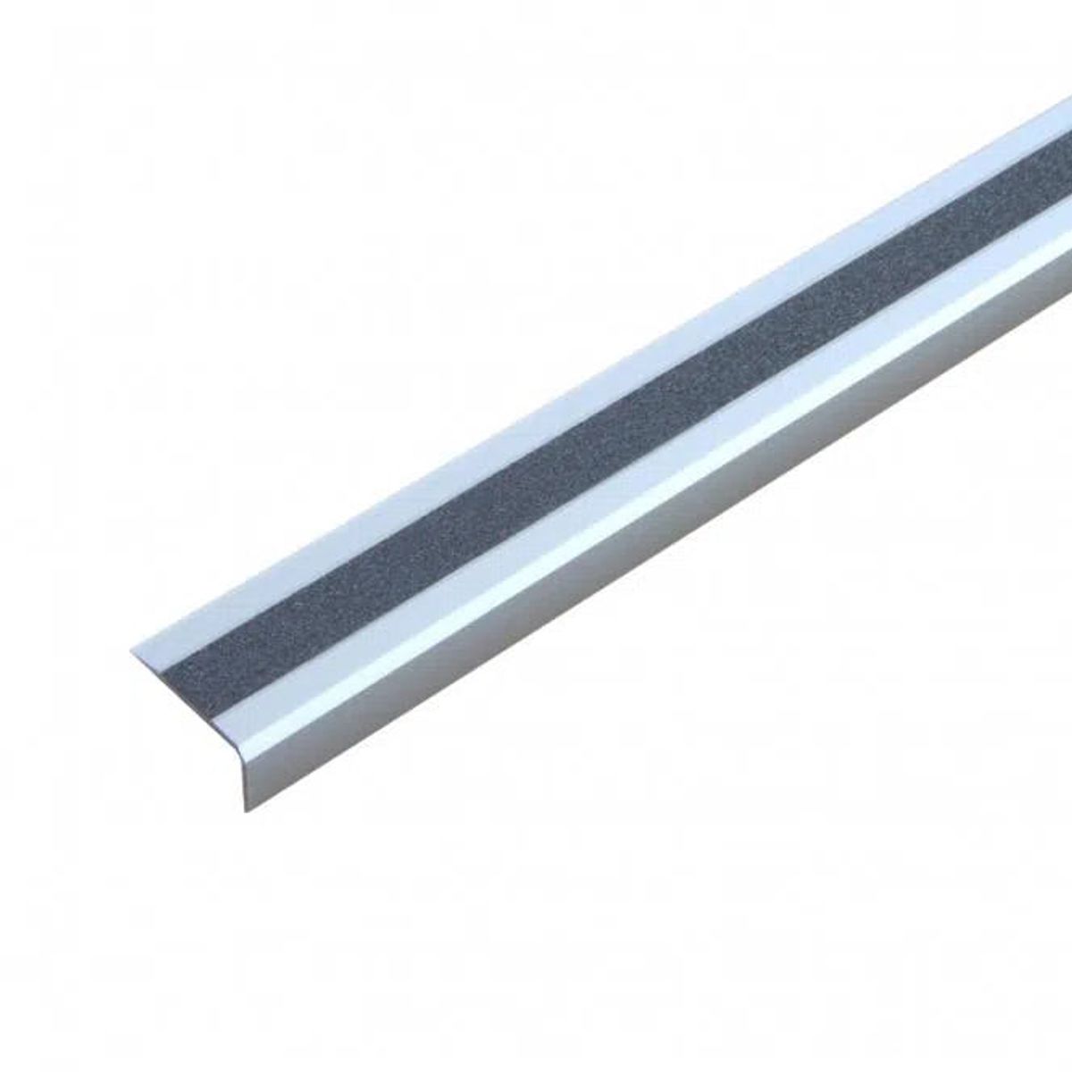 Trappe Kantprofil Aluminium, Skridsikker, Universal (Almen anvendelse) - Selvklæbende / 53x800x31mm / Grå