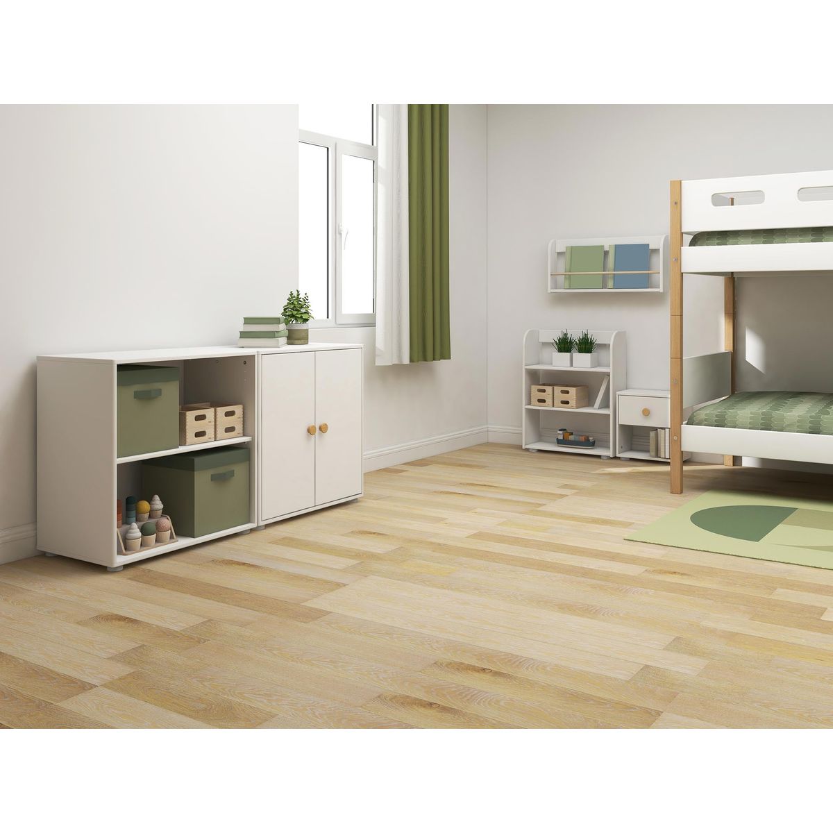 FLEXA Kommode, 1 skuffe 41.0 cm x 38.5 cm White/Oak