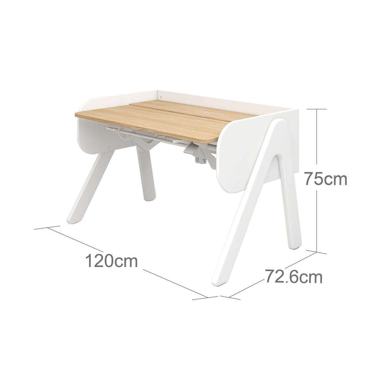 FLEXA Woody Nor 75.0 cm x 120.0 cm White/Oak