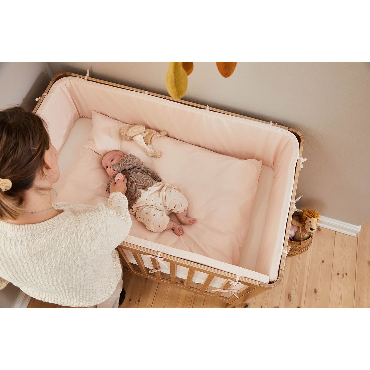 FLEXA DAWN Baby Sengelinned, 70x100 cm, Mauve Morn 100.0 cm x 70.0 cm Mauve Morn