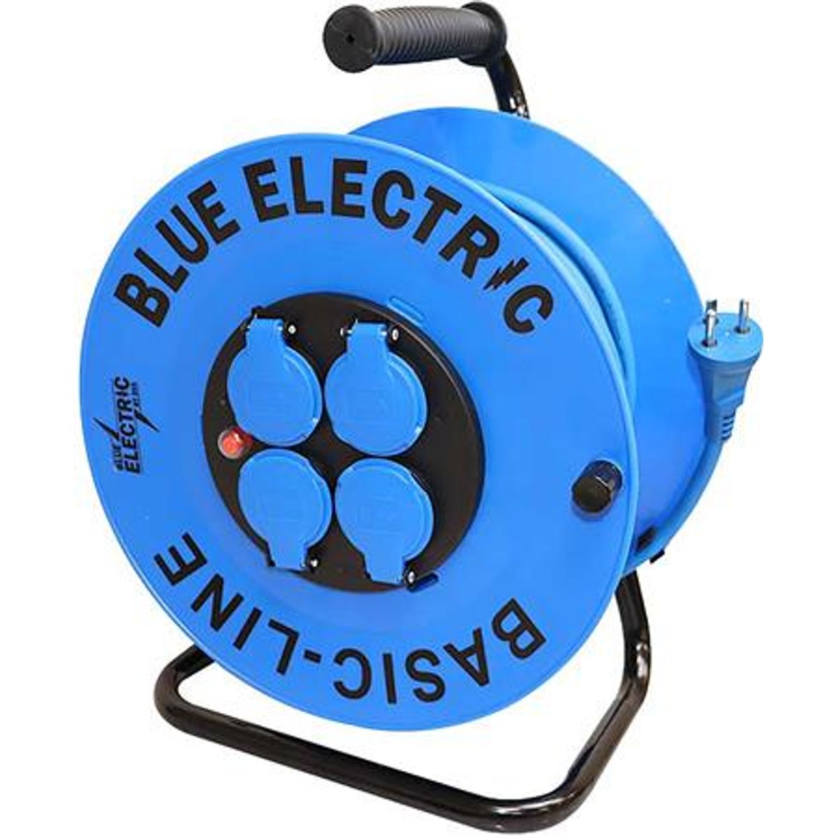 Blue Electric Kabeltromle 25 Mtr 4 Udtag