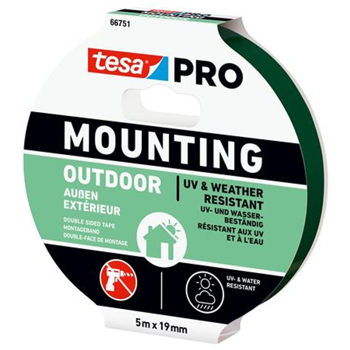 Monteringstape Pro 66751 Uv 5Mx19Mm