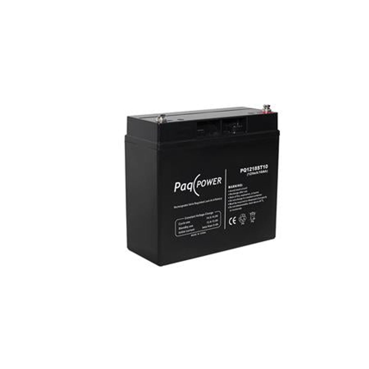 Paqpower Blybatteri 12V/18Ah T10