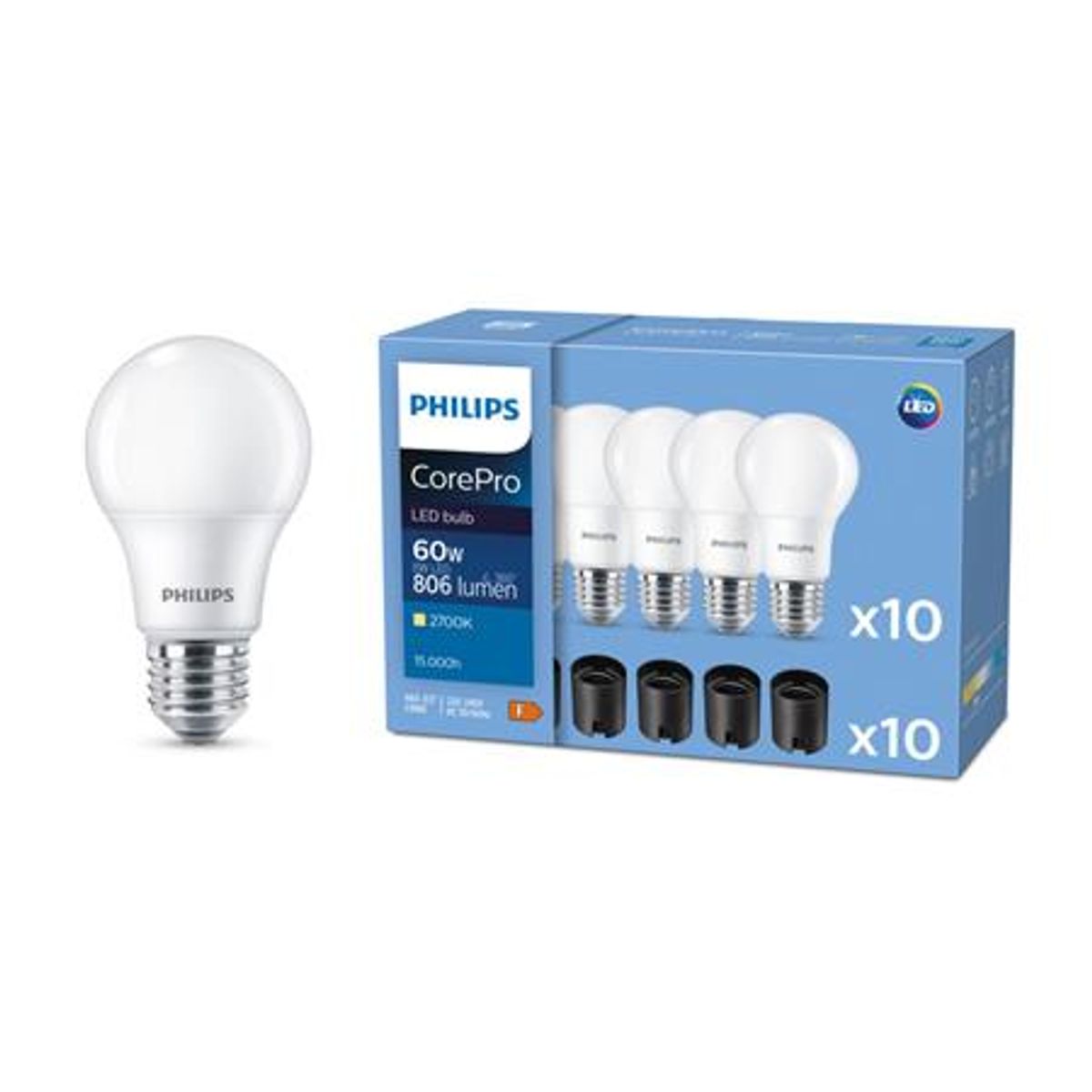 Corepro Ledbulb Nd 8-60W A60 E27 827