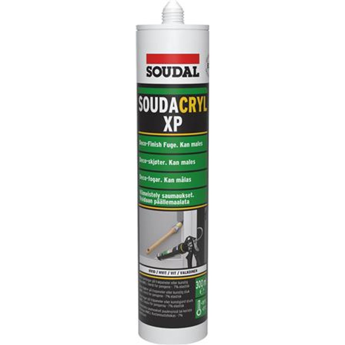 Akryl Fugemasse Soudacryl Xp 300Ml Hvid