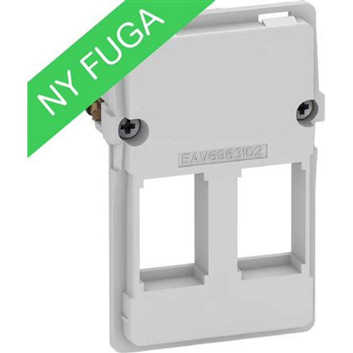 Udtag Fuga T3 2X Keystone (L) 1,5M Ind.