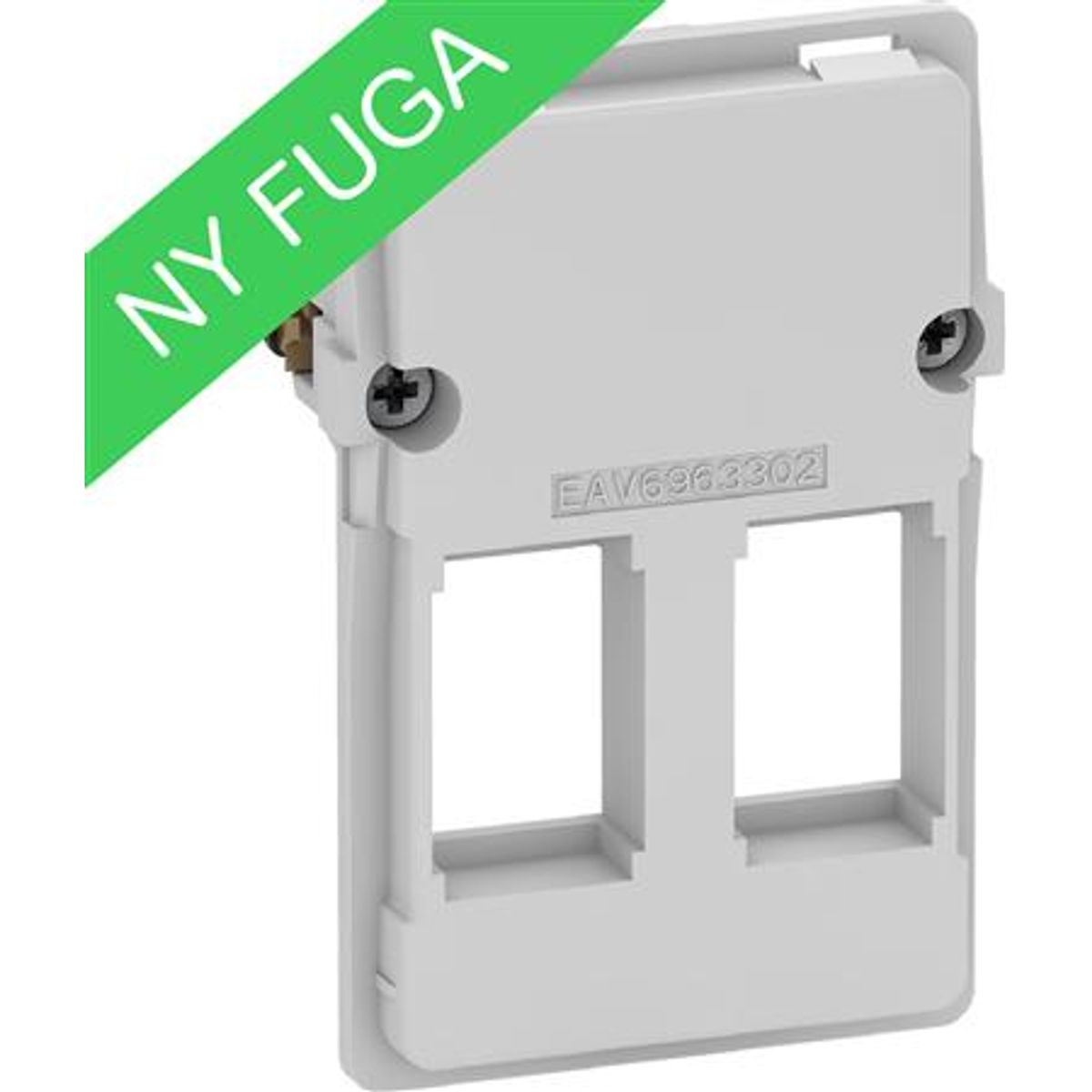 Udtag Fuga T3 2X Keystone (S) 1,5M Ind.