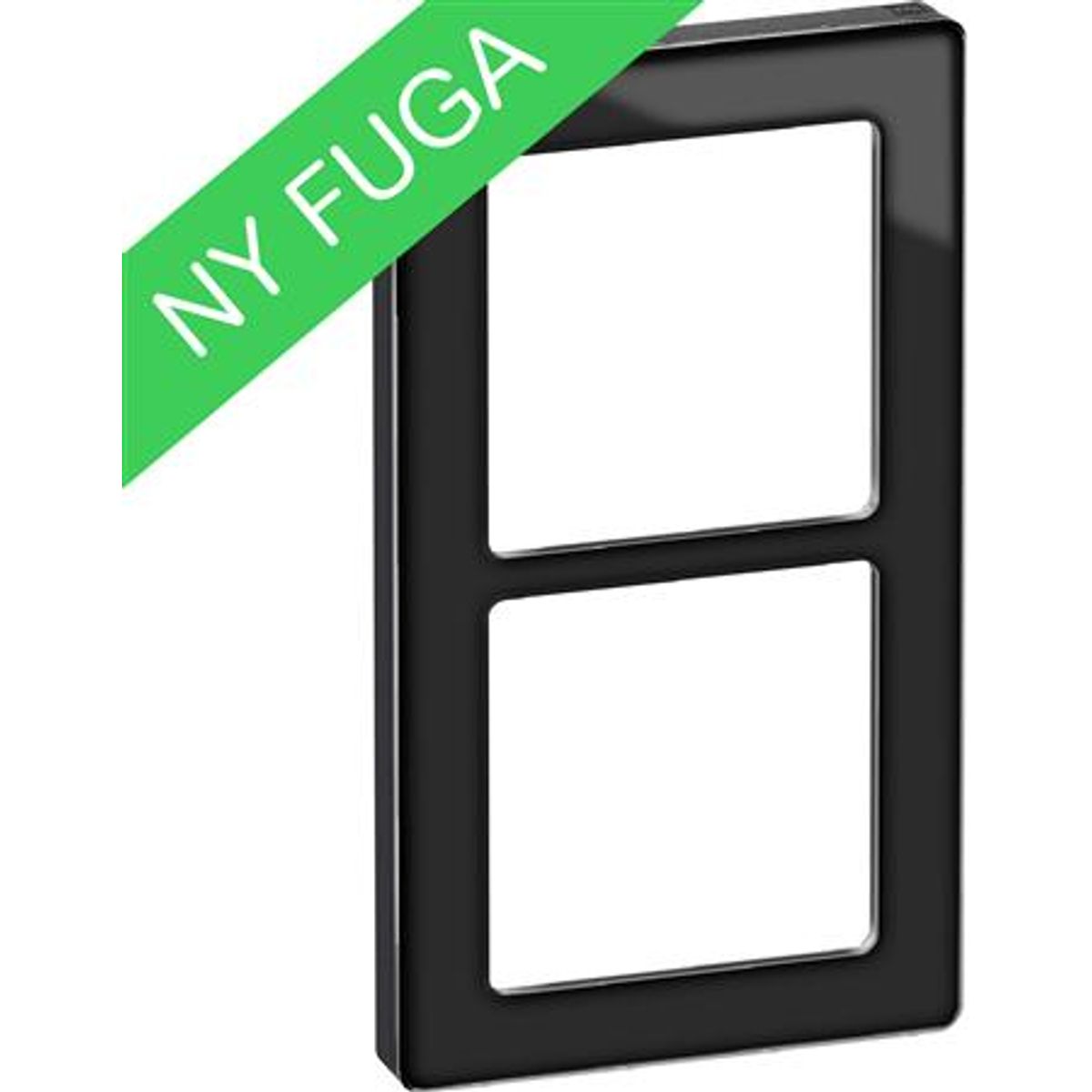 Fuga Pure Ramme Glas 2M Sort