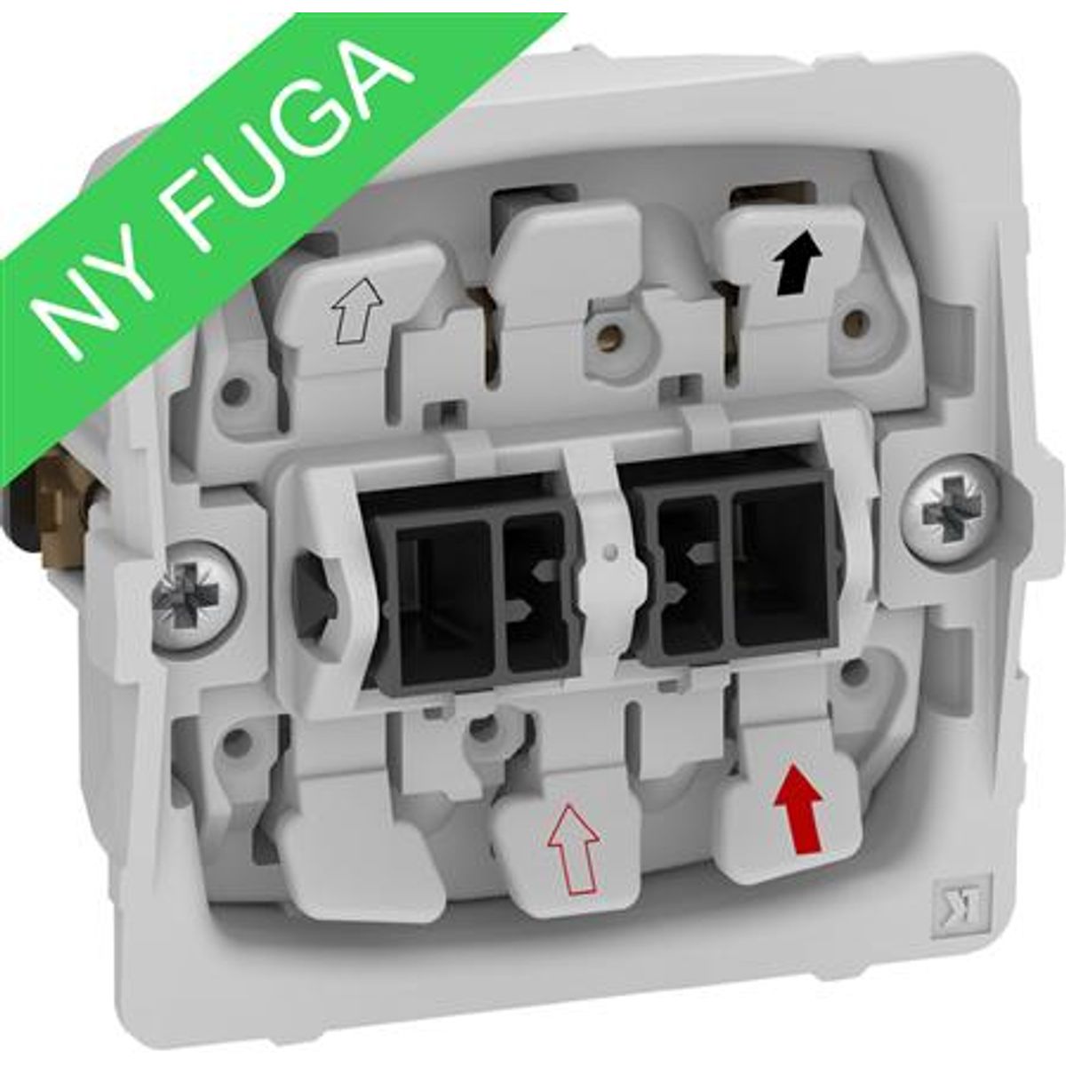 Fuga 2-Polet Afbryder 16A Ua