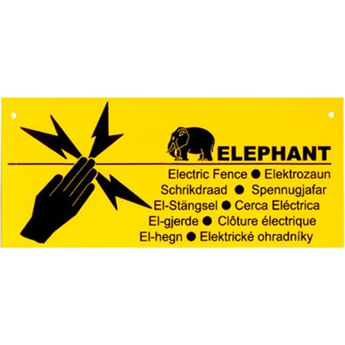 Advarselsskilt Elefant