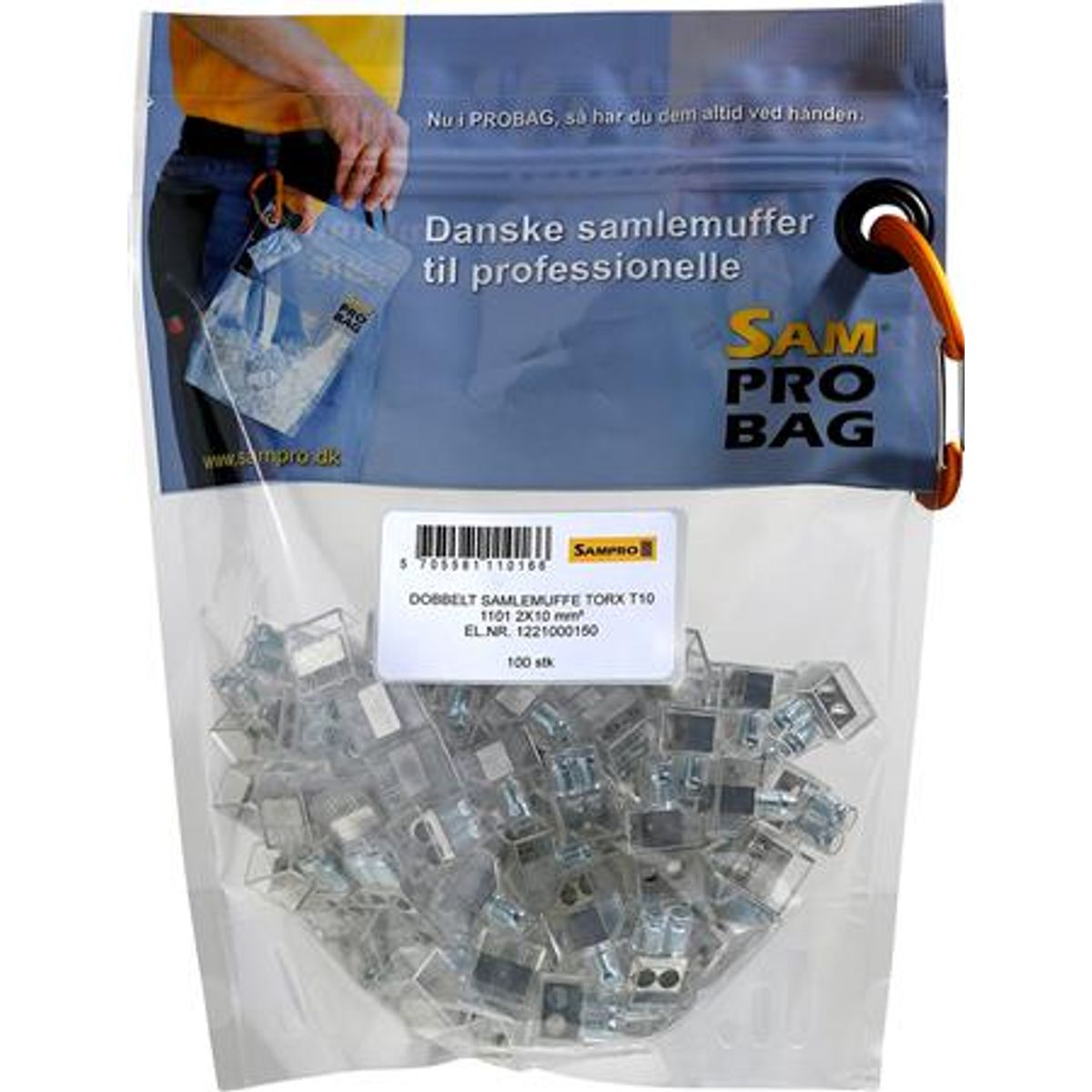 100 Stk Dobb.Samlemuffek/Torx I Probag