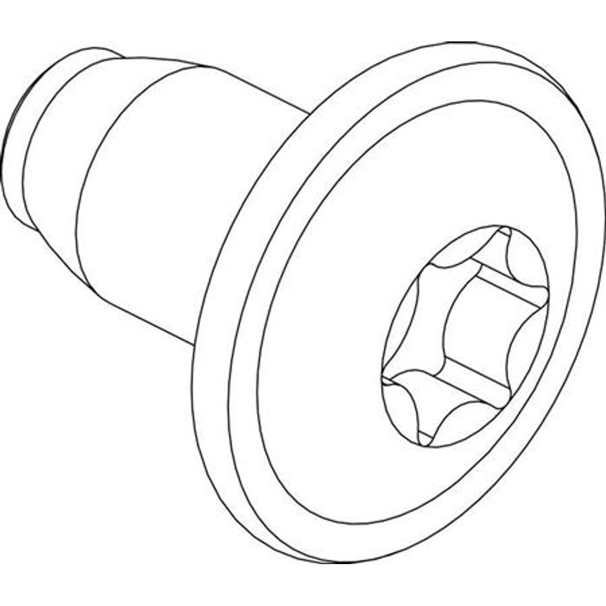 Skrue, Gevindform, Torx, Flange 500 Stk.