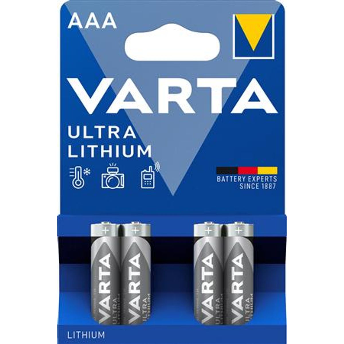 Batteri Prof Lithium Aaa 1,5V 4St