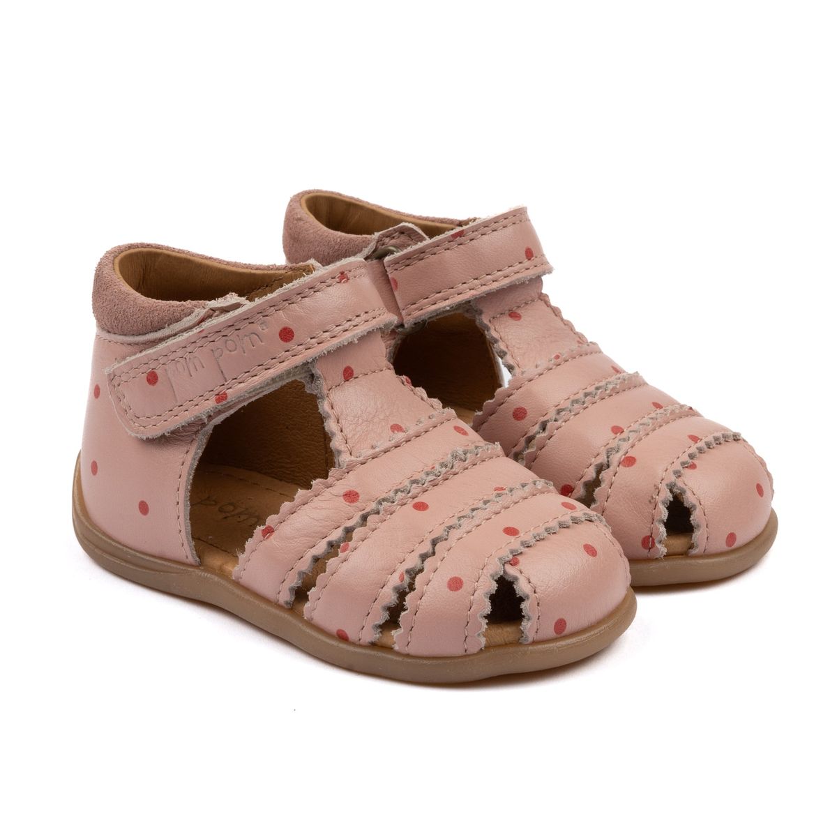 Pom Pom Sandaler Starters Scallop Velcro - Pom Pom - Sandaler - GladeRollinger.dk