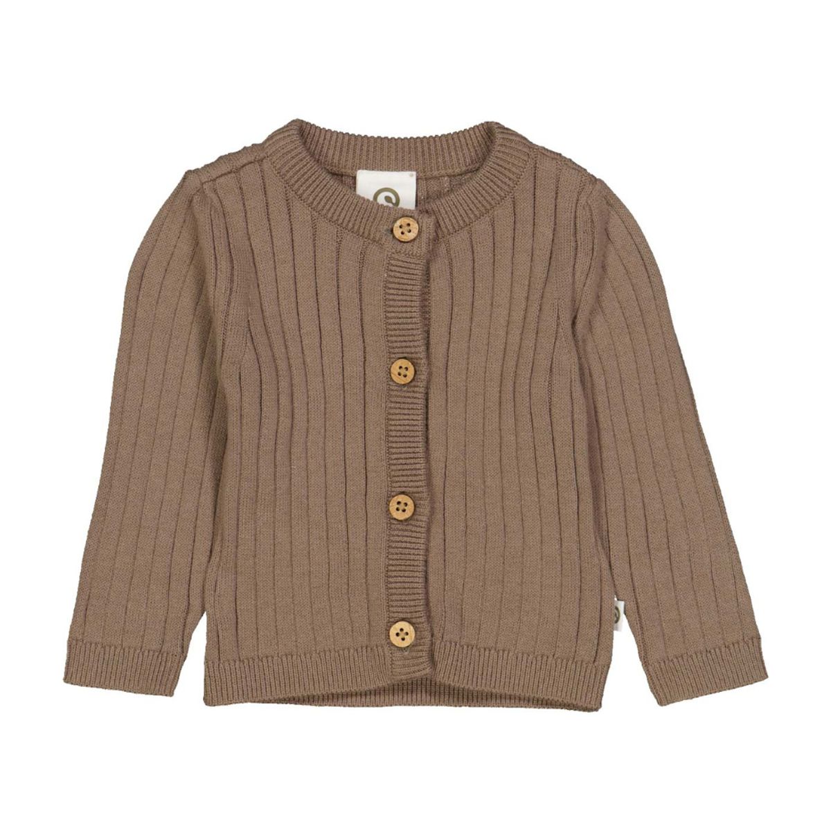 UDSALG - Müsli Strik Rib Cardigan - Müsli - Cardigan - GladeRollinger.dk