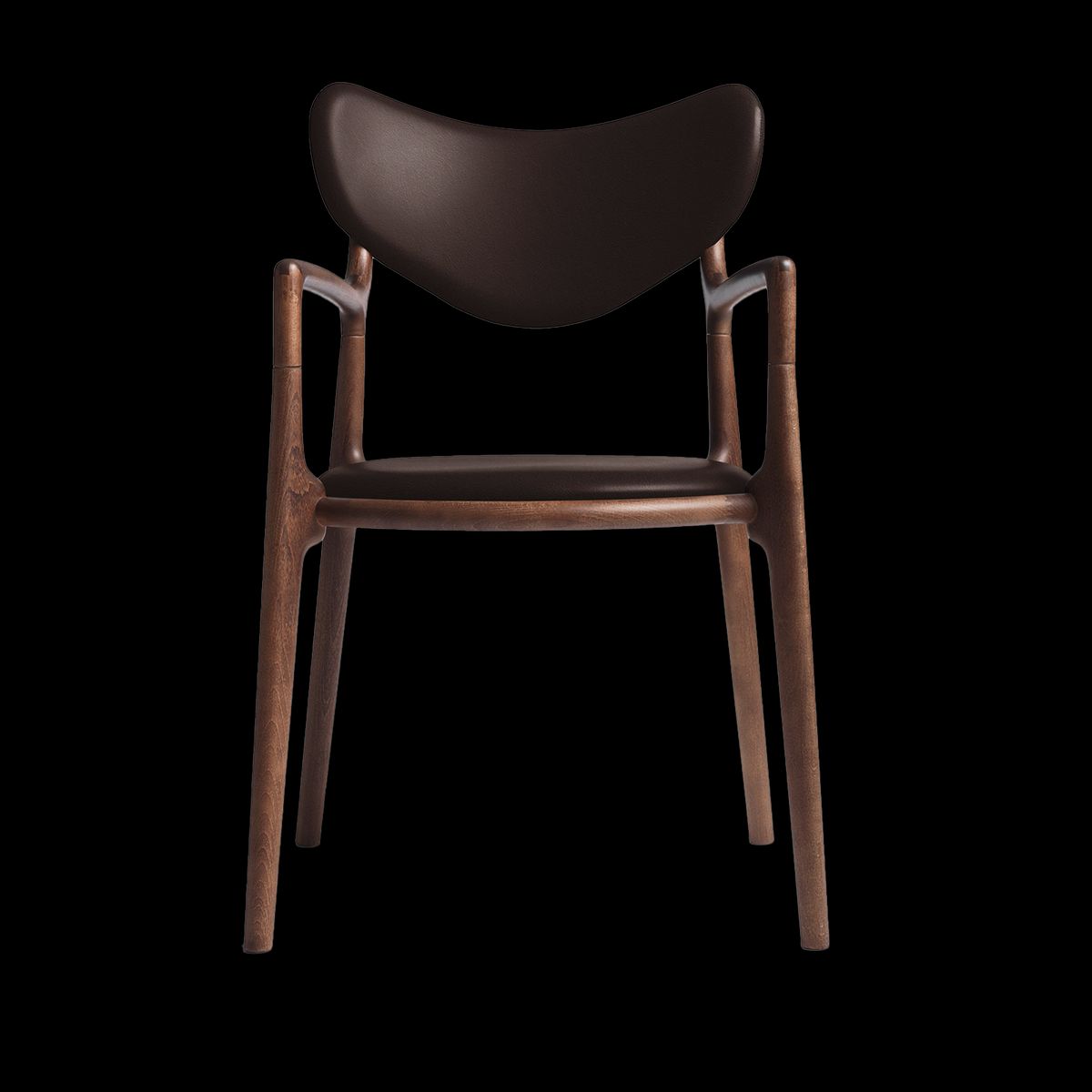 Salon - Walnut Stained Beech Exclusive Choco