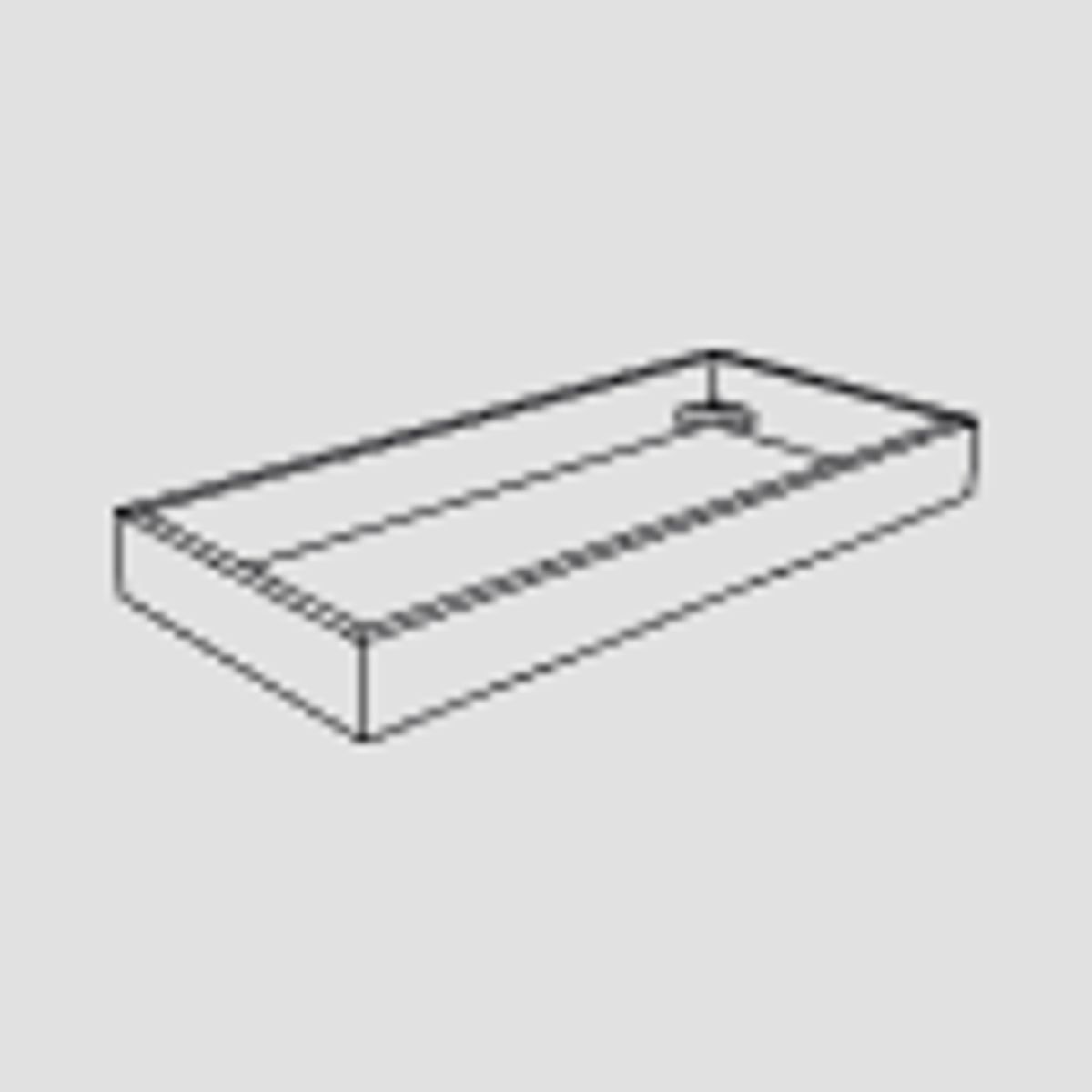 Module 1, High base, Smoked, Depth 36 cm