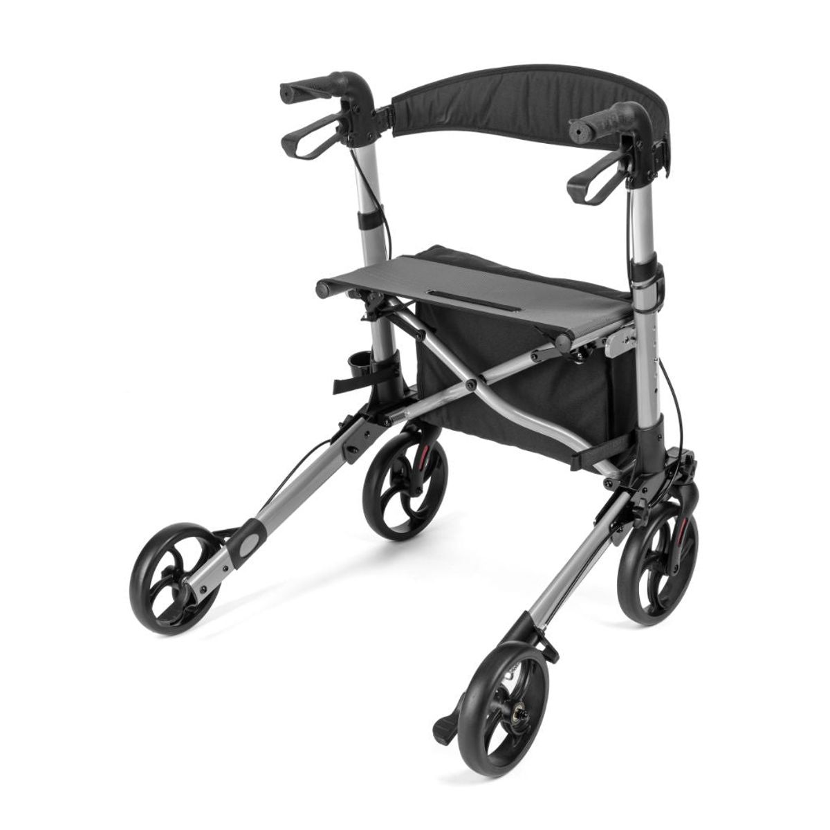 YOLA letvægtsrollator | TIMAGO - 7,6 kg, KOMPLET tilbehørspakke, smart, prisvenlig