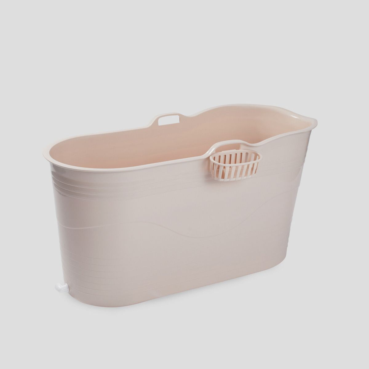 Isbad - XL - 123cm - sand - Ekstra kraftig plast og forbedret siddekomfort - Tubfamily®