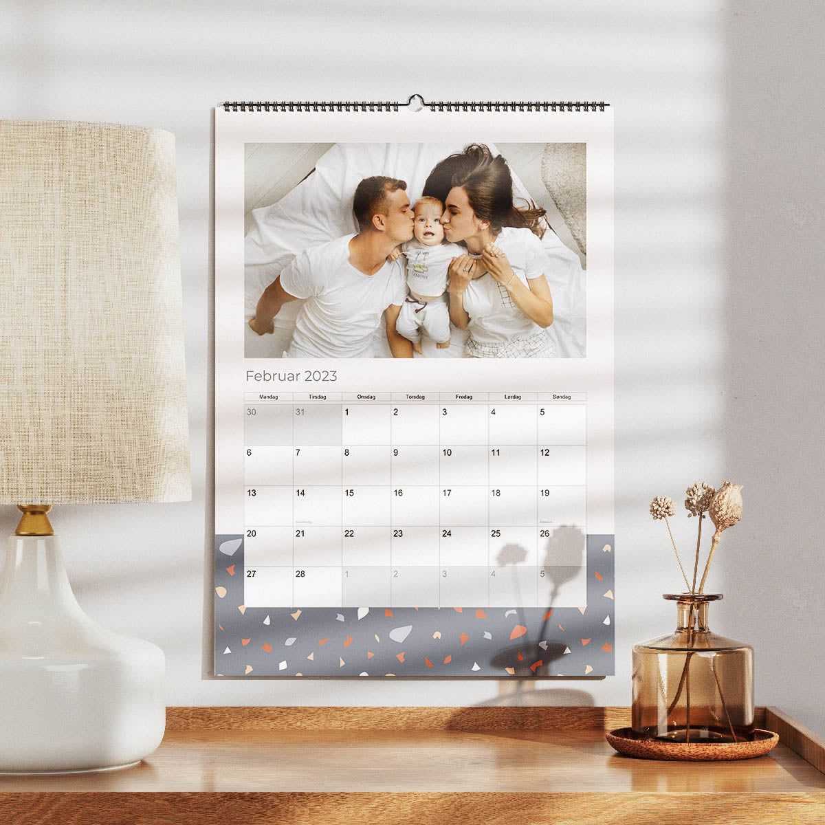 Klippe inspireret Kalender - Standard Design