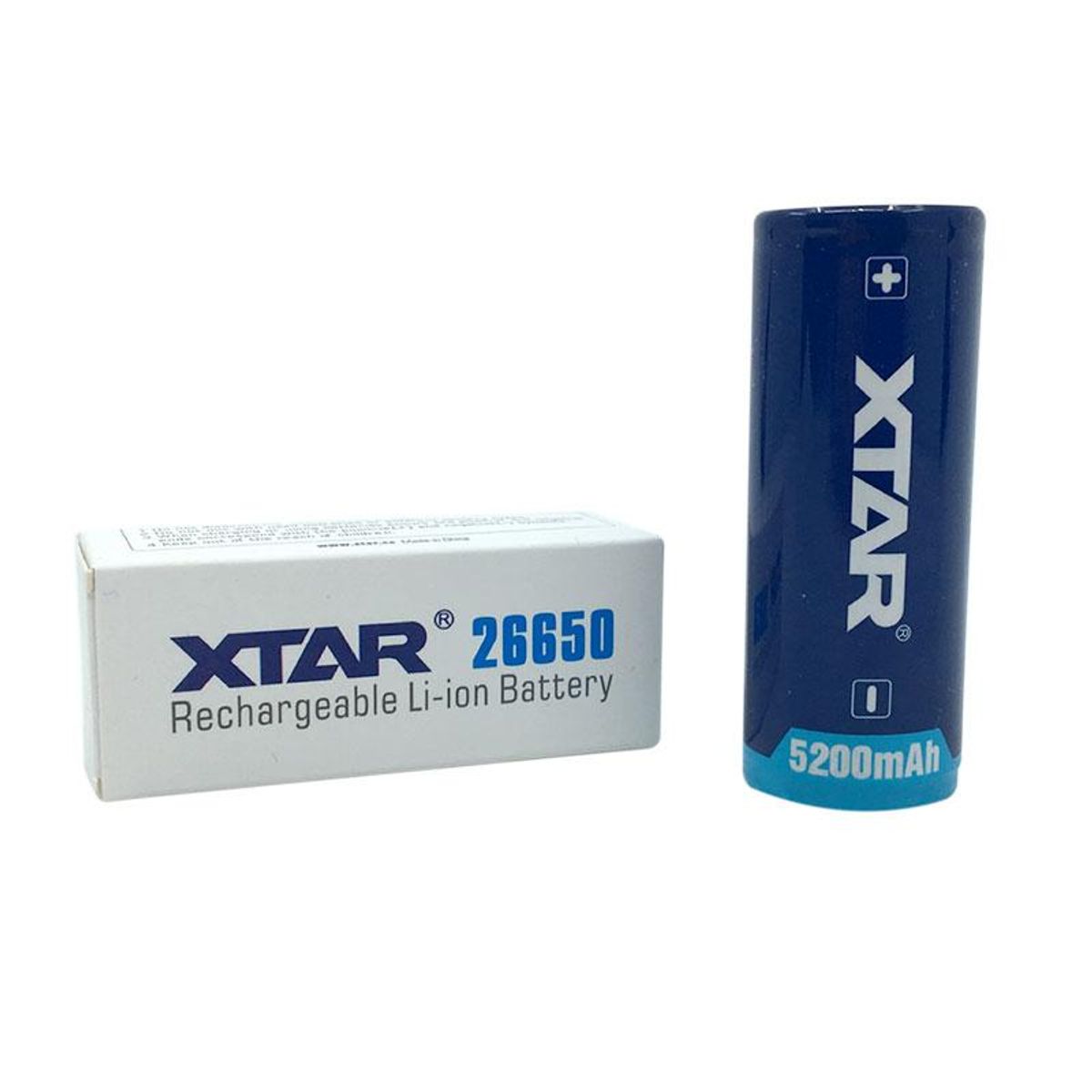 Genopladelige batterier: XTAR® 26650 5200mAh