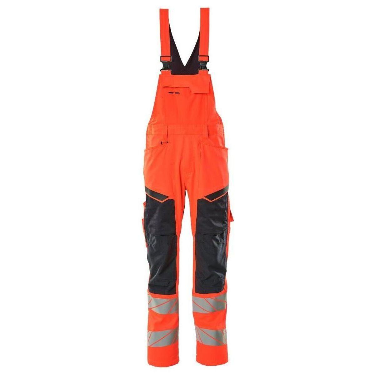 Mascot® Accel. Safe - Overall med Knælommer, stretch-zoner - 19569-236 - hi-vis rød/mørk marine