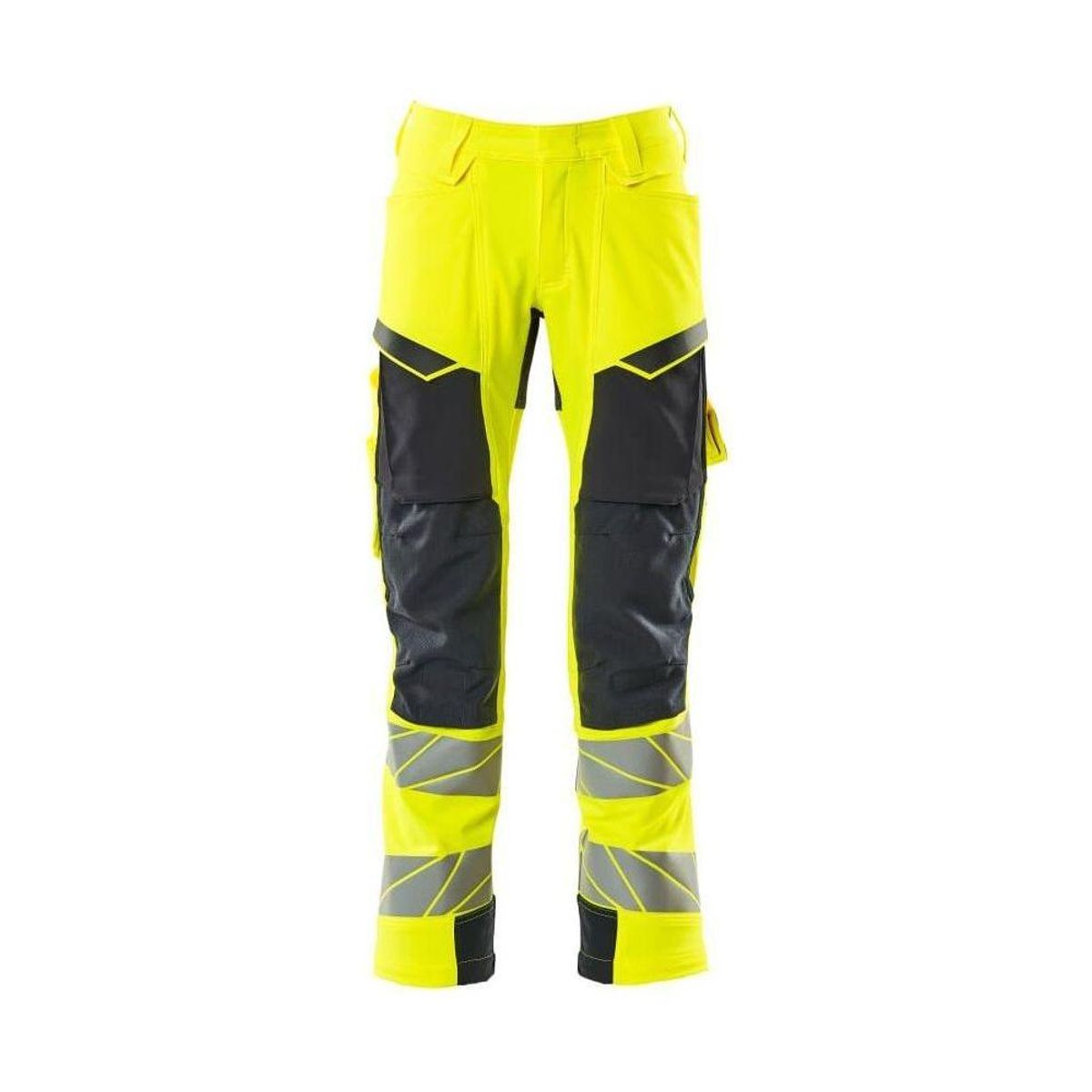 Mascot®Accelerate Safe Arbejdsbukser knælommer - hi-vis gul/mørk marine 19079-511