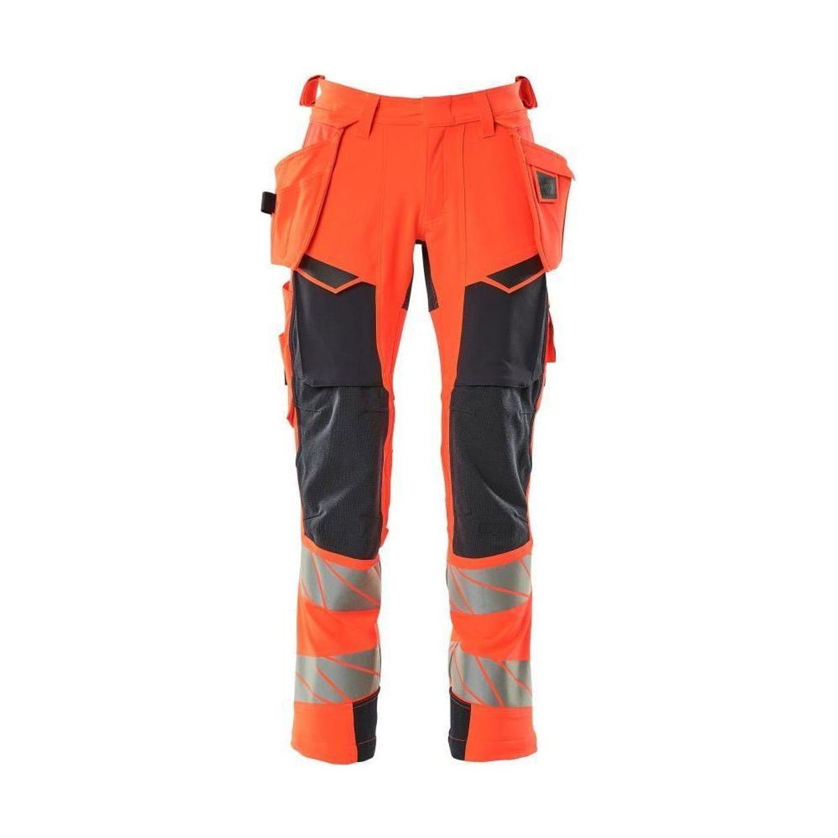 Mascot®Accelerate Safe håndværkerbukser hængelommer 19031-711-22210 Hi-Vis rød/mørk marine