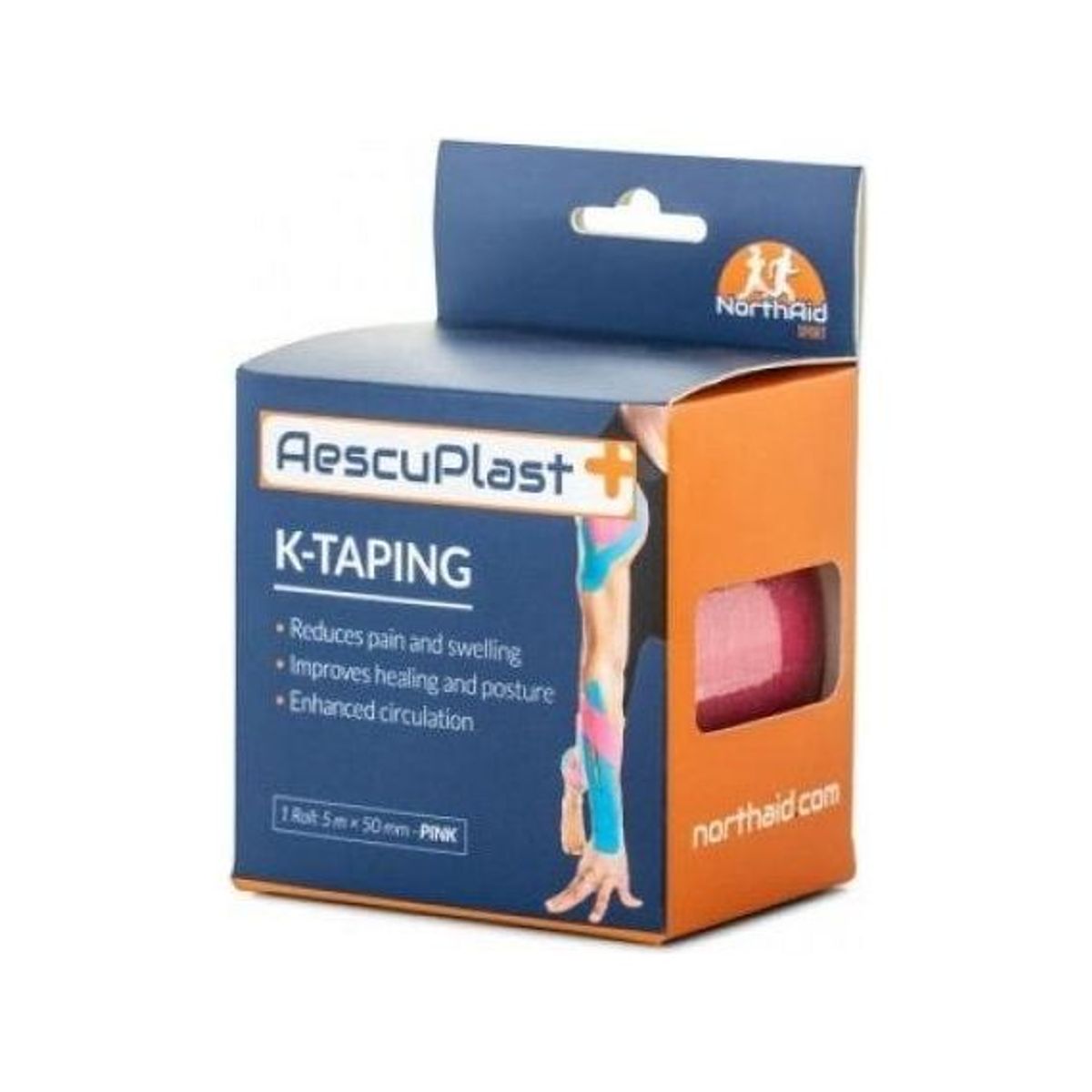 Northaid AescuPlast K-taping pink 5 meter x 5 cm - Outlet