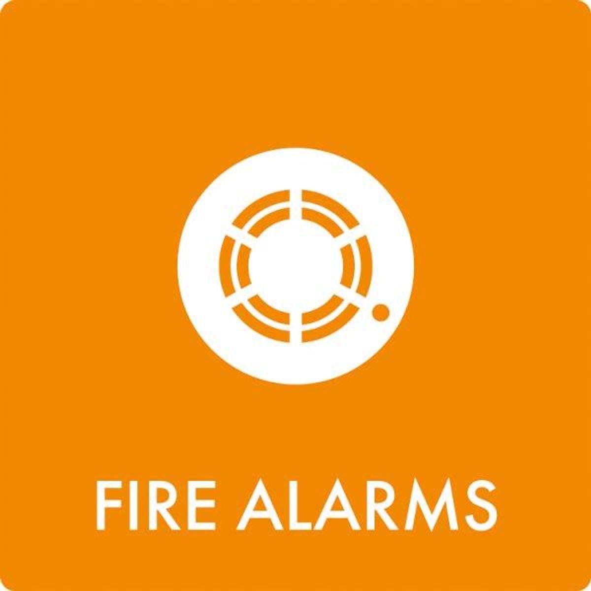 Affaldsskilt Fire alarms