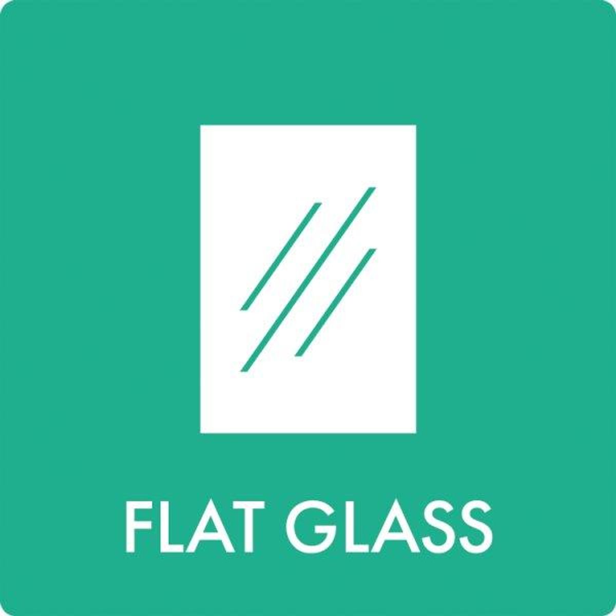 Affaldsskilt Flat glass