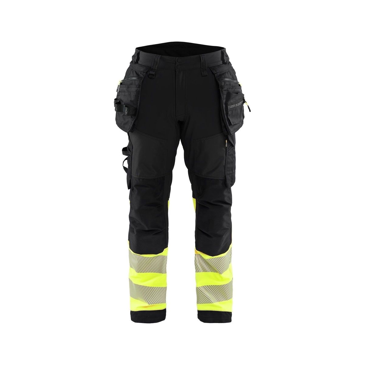 BLÅKLÄDER 1821 High Vis Softshell Buks - Sort/High Vis Gul herre