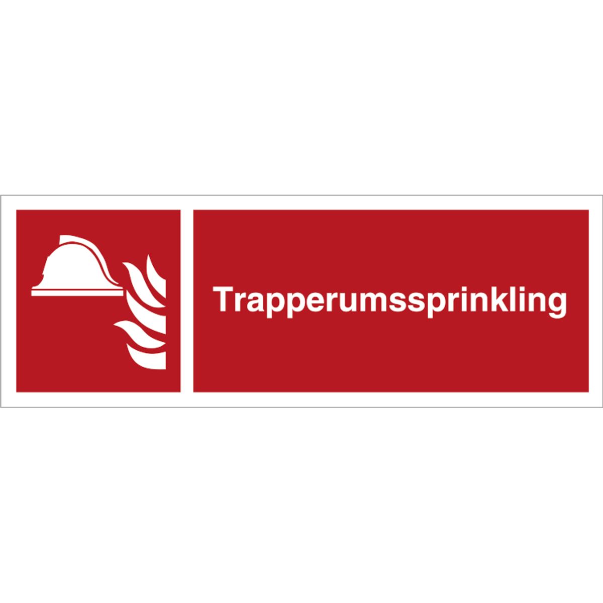 Brandskilt Trapperumssprinkling ISO7010