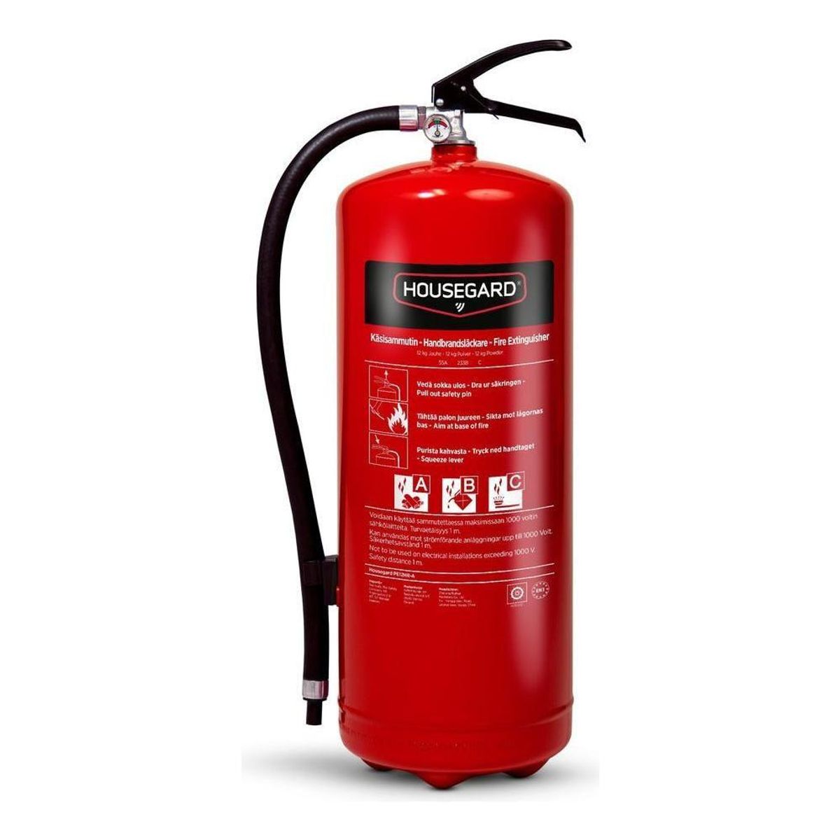 Brandslukker HG PE12HRA pulverbrandslukker 12kg