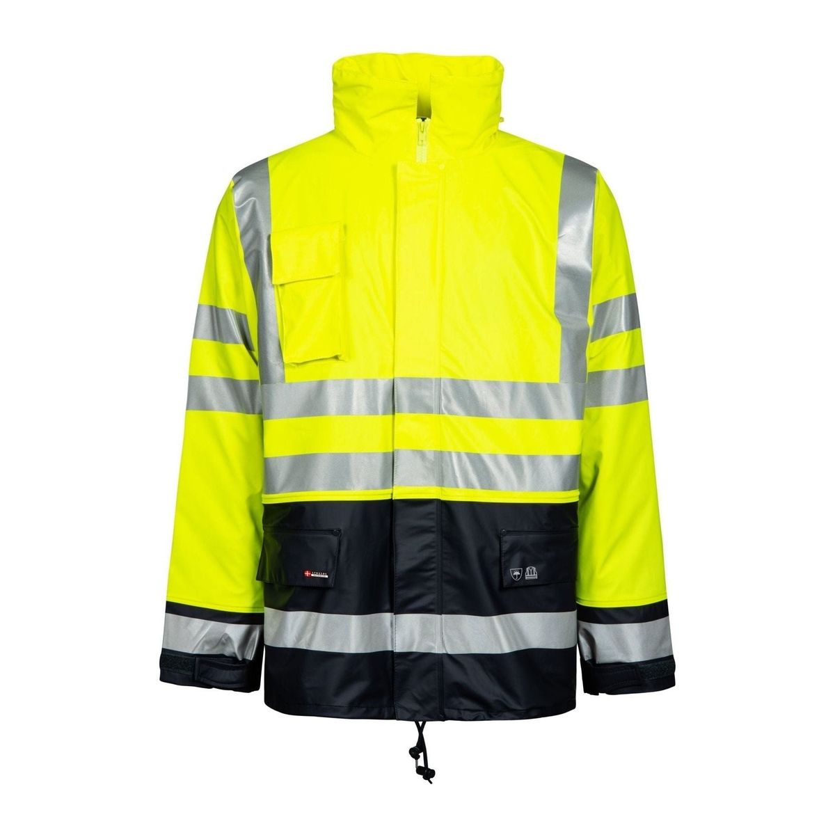 Lyngsøe Hi-vis vinterregnjakke PU m. aftagligt foer LR32