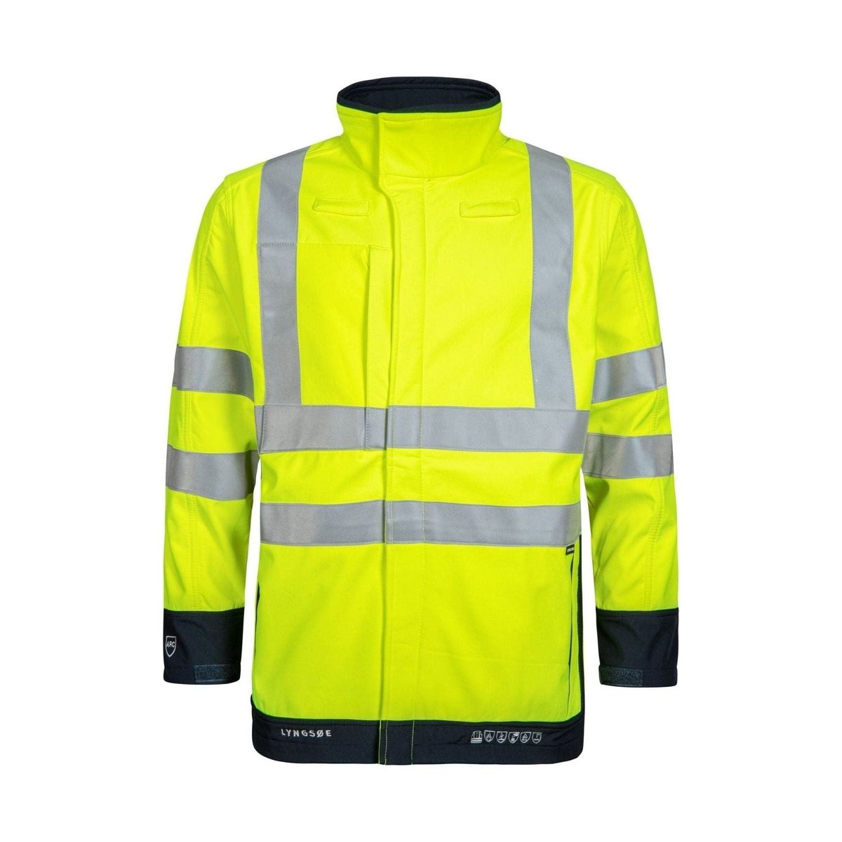 Lyngsøe multinorm Hi-vis softshell jakke 3-lags ARC-LR20471