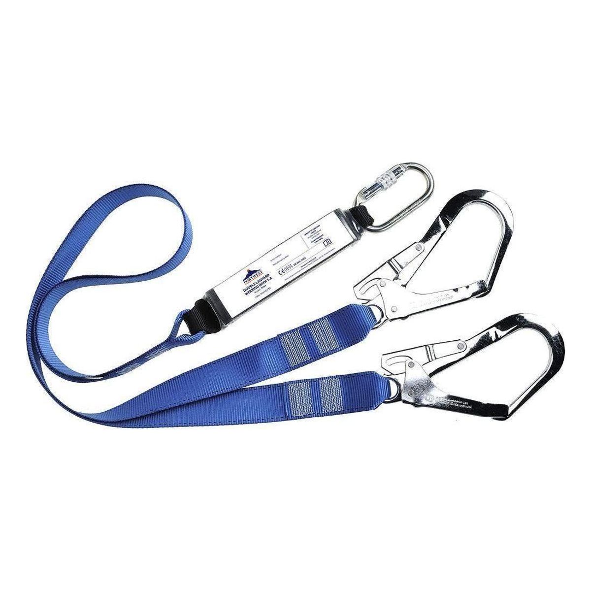 Portwest Dobbelt lanyard med falddæmper FP51