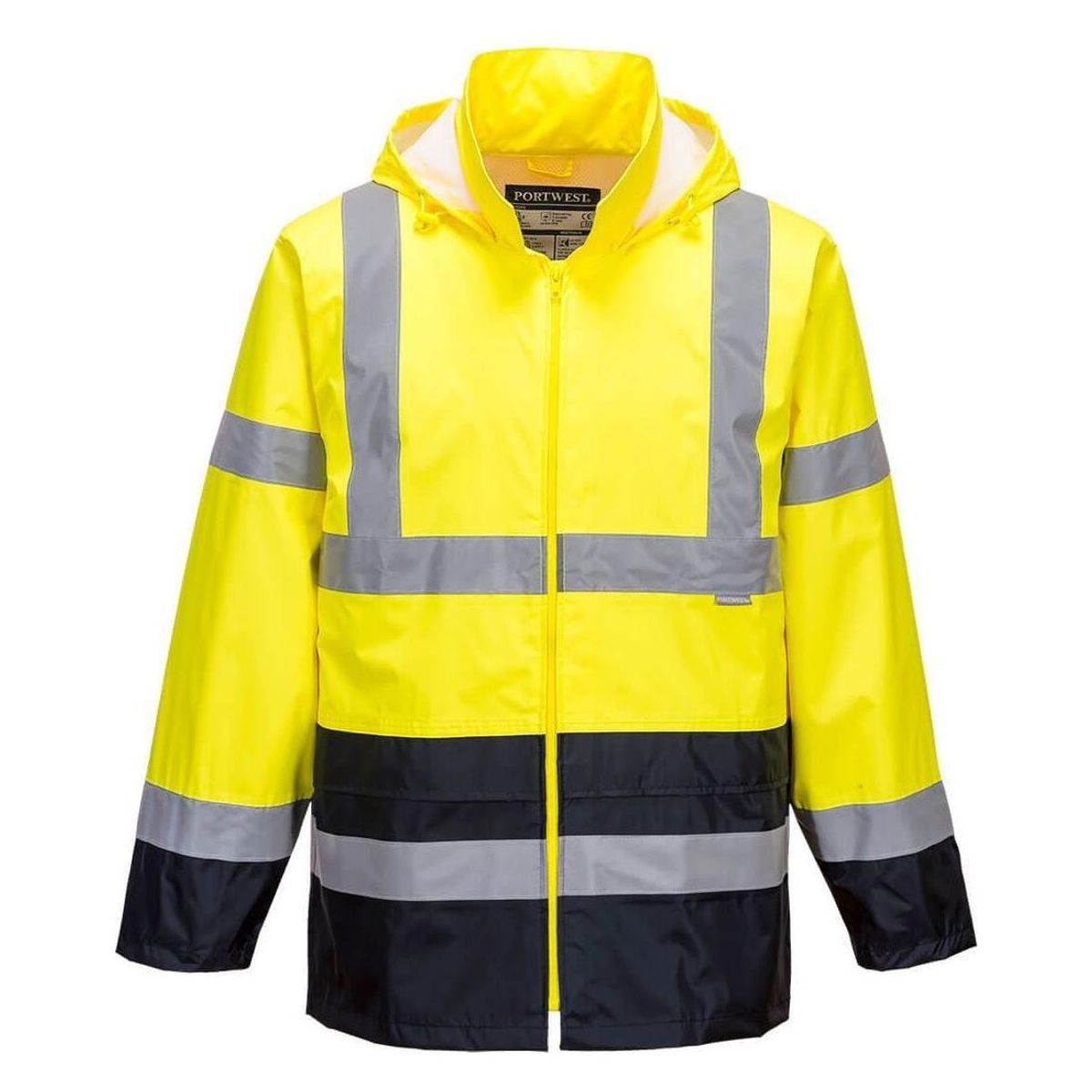 Portwest Hi-Vis Klassisk Kontrast Regn Jakke H443