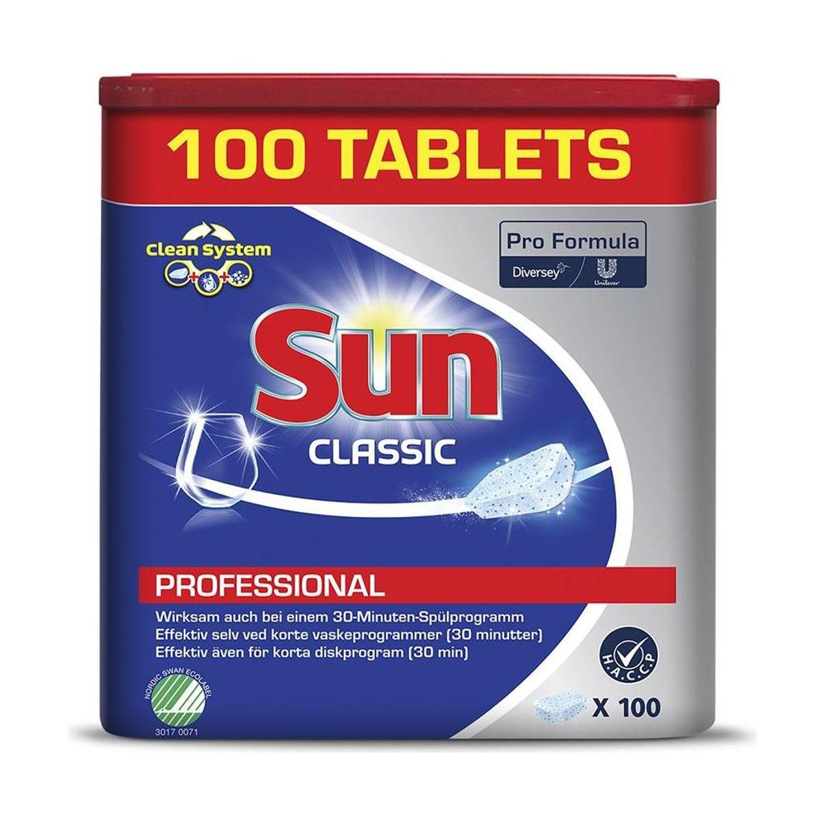 Sun Professional Classic opvasketabs 100 stk