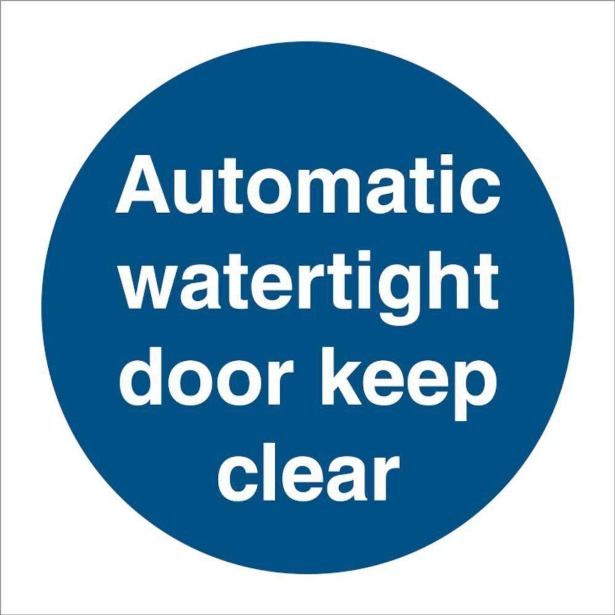 Sign IMO Automatic watertight 106108