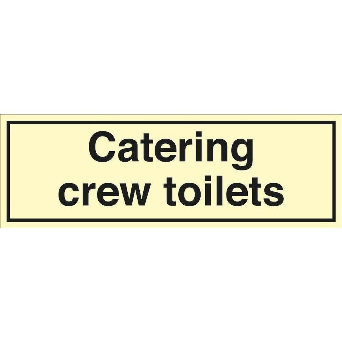 Sign IMO Catering crew toilets