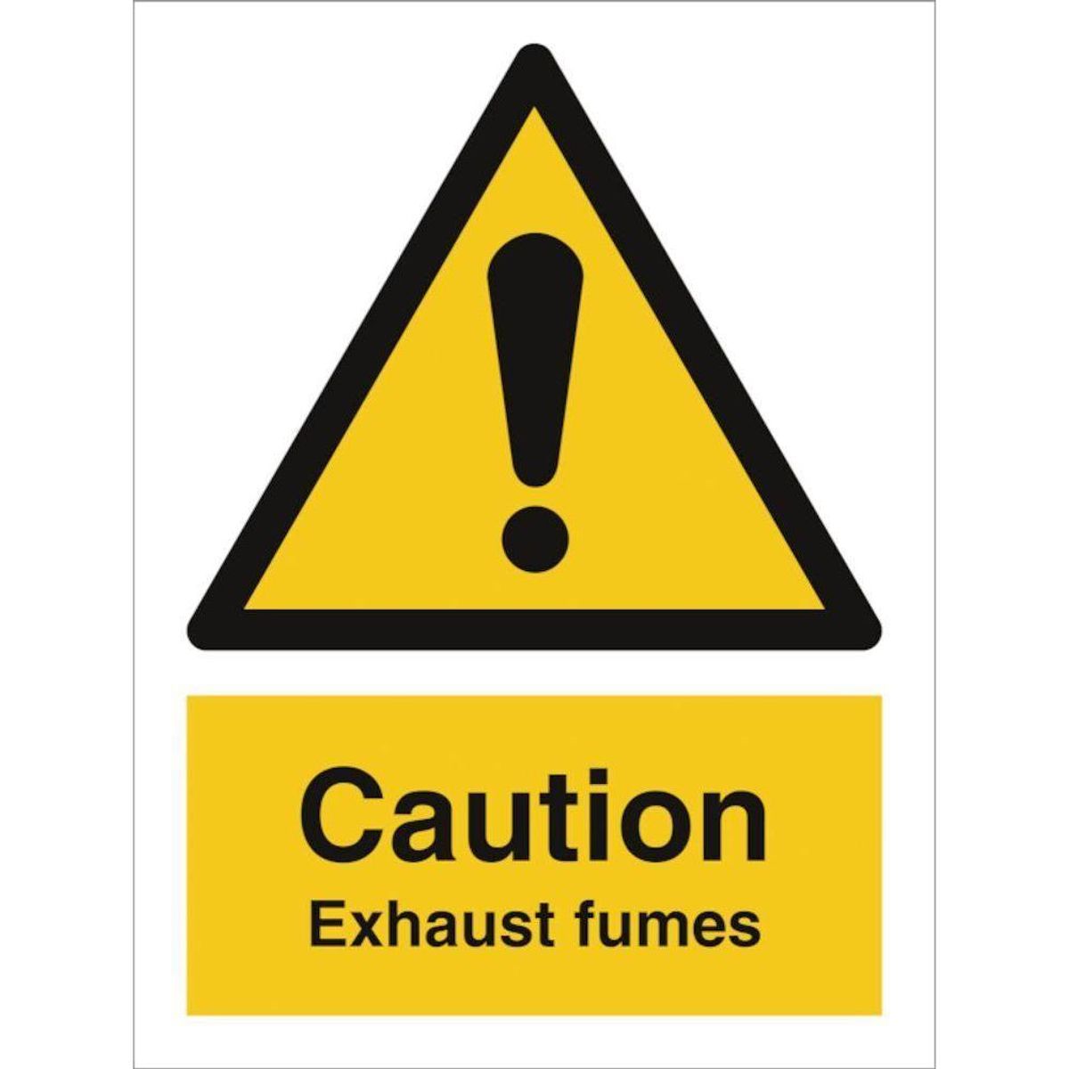 Sign IMO Caution Exhaust fumes 107063