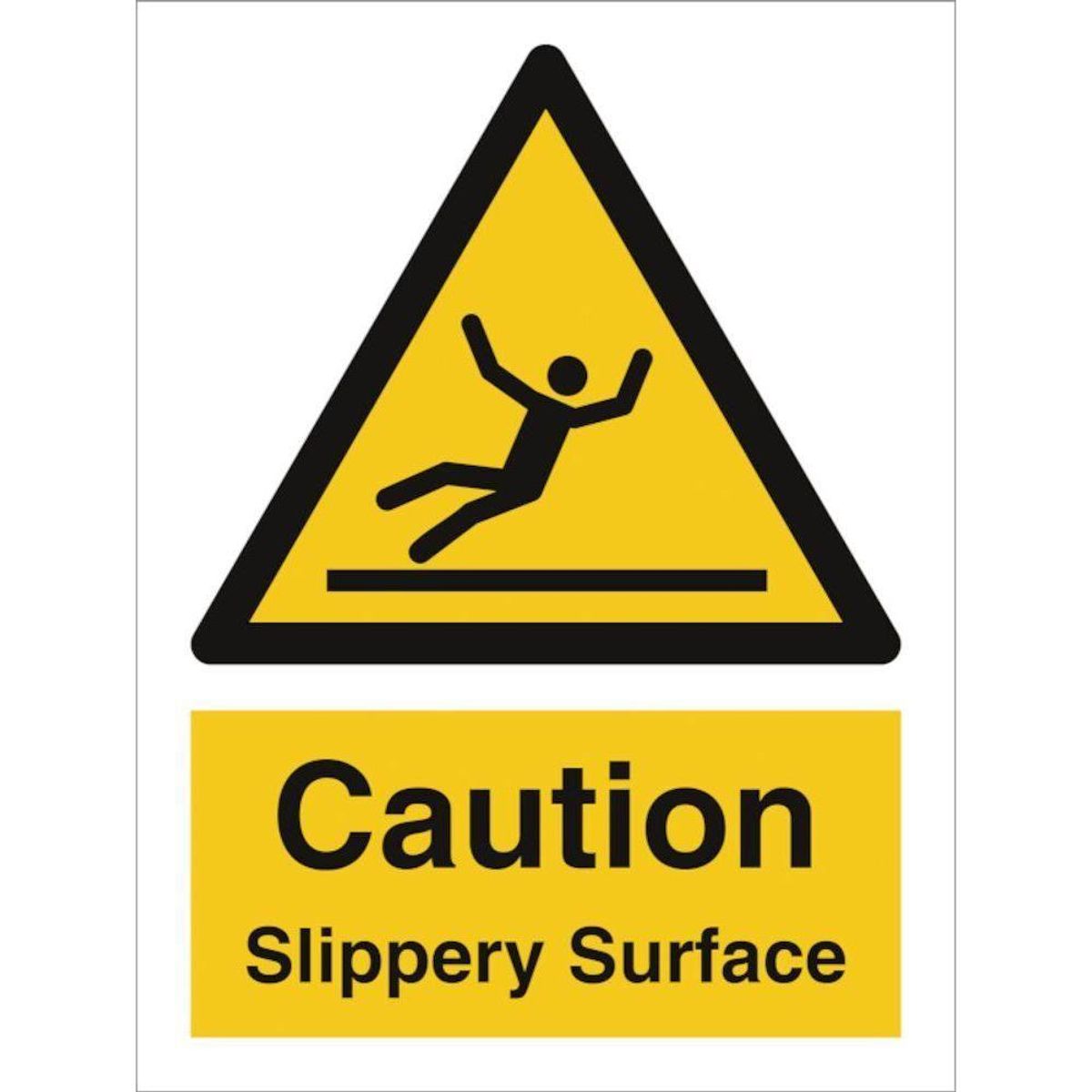 Sign IMO Caution slippery surface 107009