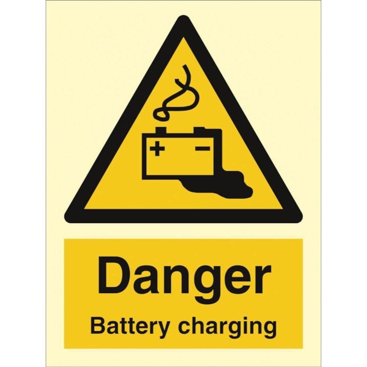 Sign IMO Danger Battery charging 107126