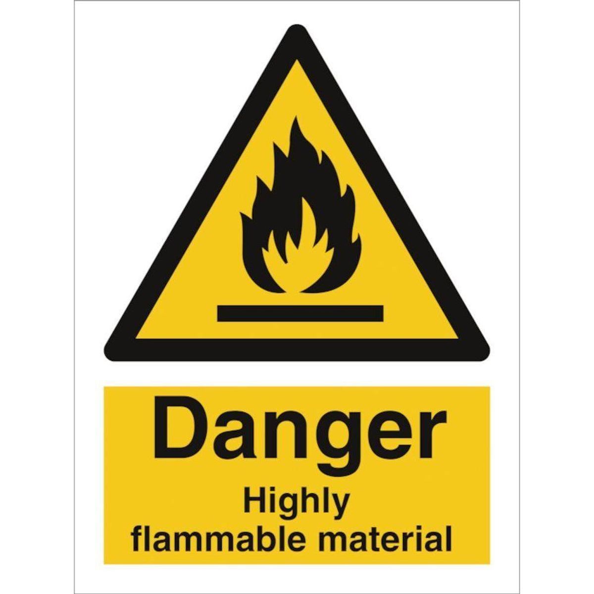 Sign IMO Danger Highly flammable material 107071