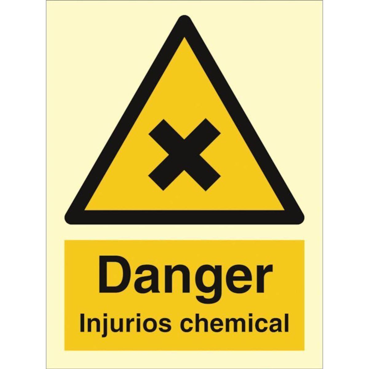 Sign IMO Danger Injurios chemicals 107015