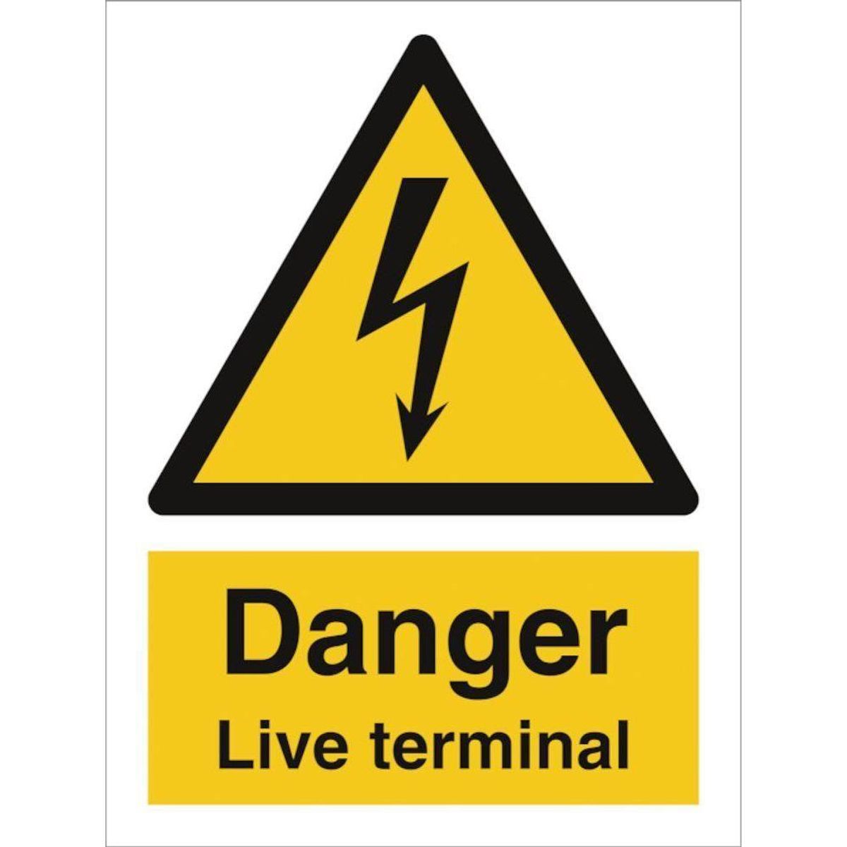 Sign IMO Danger Live terminal 107032