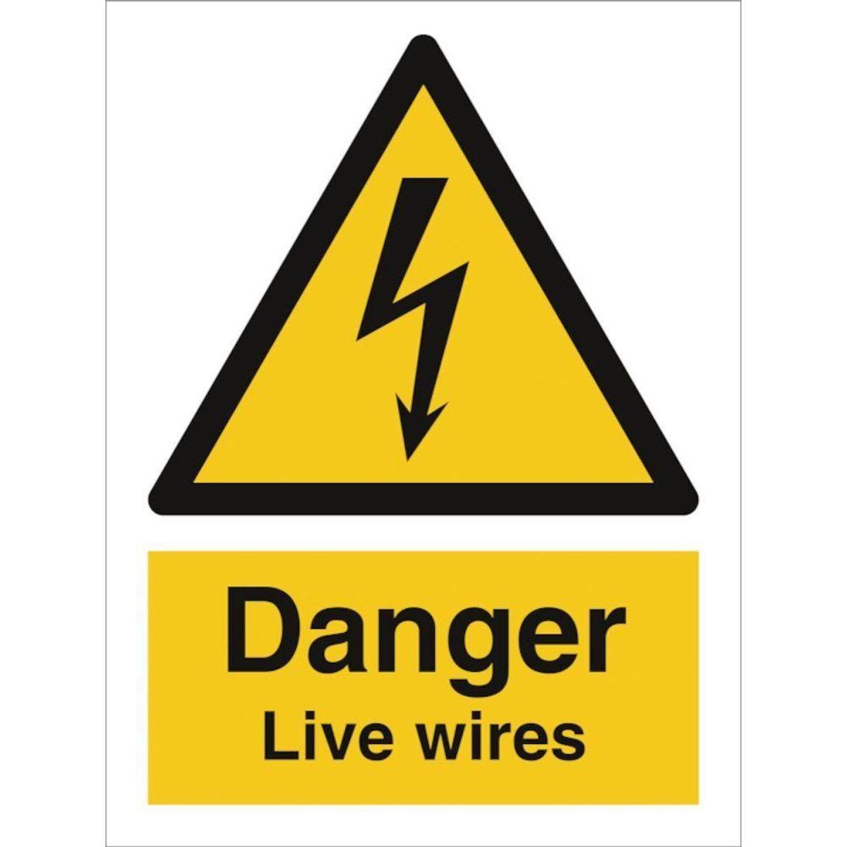 Sign IMO Danger Live wires 107033