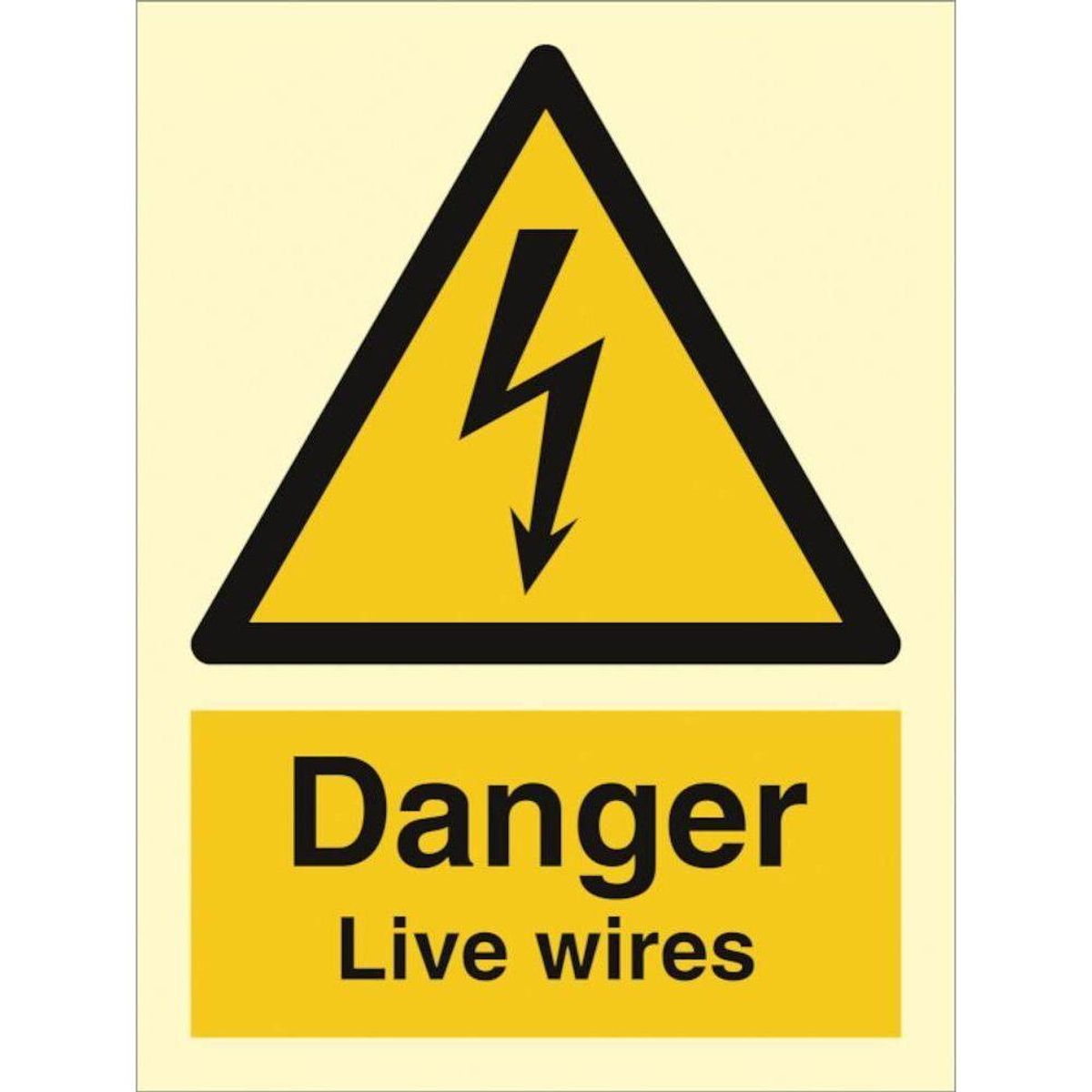 Sign IMO Danger Live wires 107033