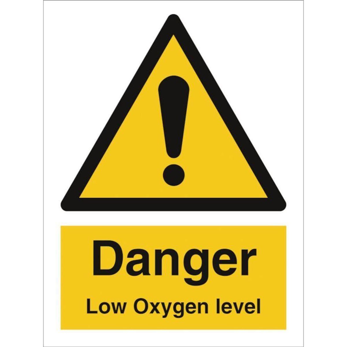 Sign IMO Danger Low Oxygen level 107125